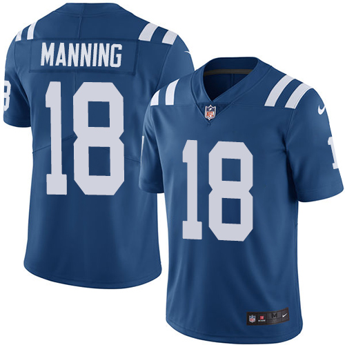 Indianapolis Colts #18 Limited Peyton Manning Royal Blue Nike NFL Home Men JerseyVapor Untouchable jerseys